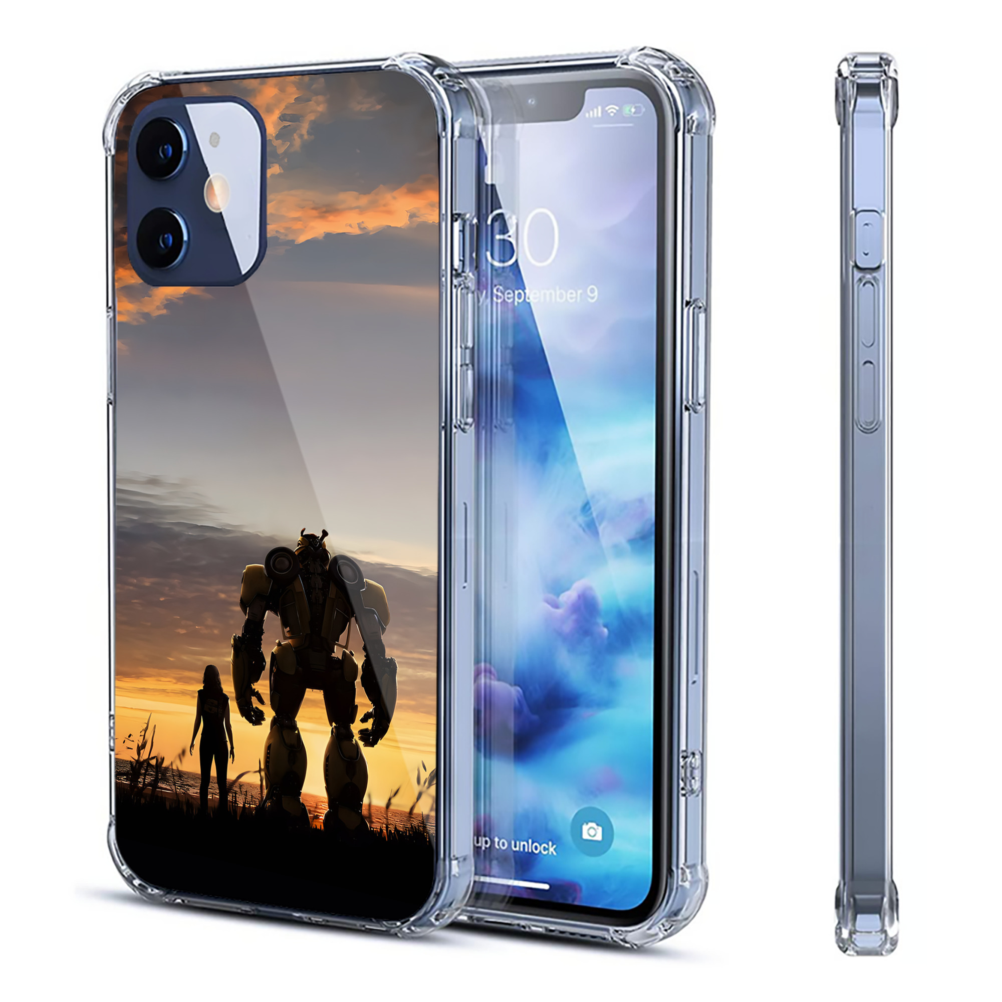 （画像用） Transformers トランスフォーマー 【iPhone 12シリーズ対応】透明スマホケース（クリアソフトケース）